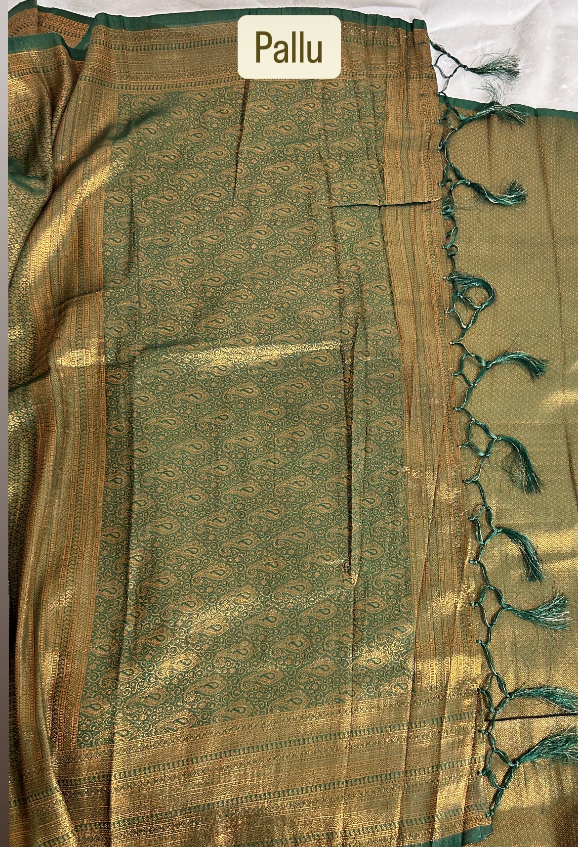 Bottle Green Soft Mixed Silk saree