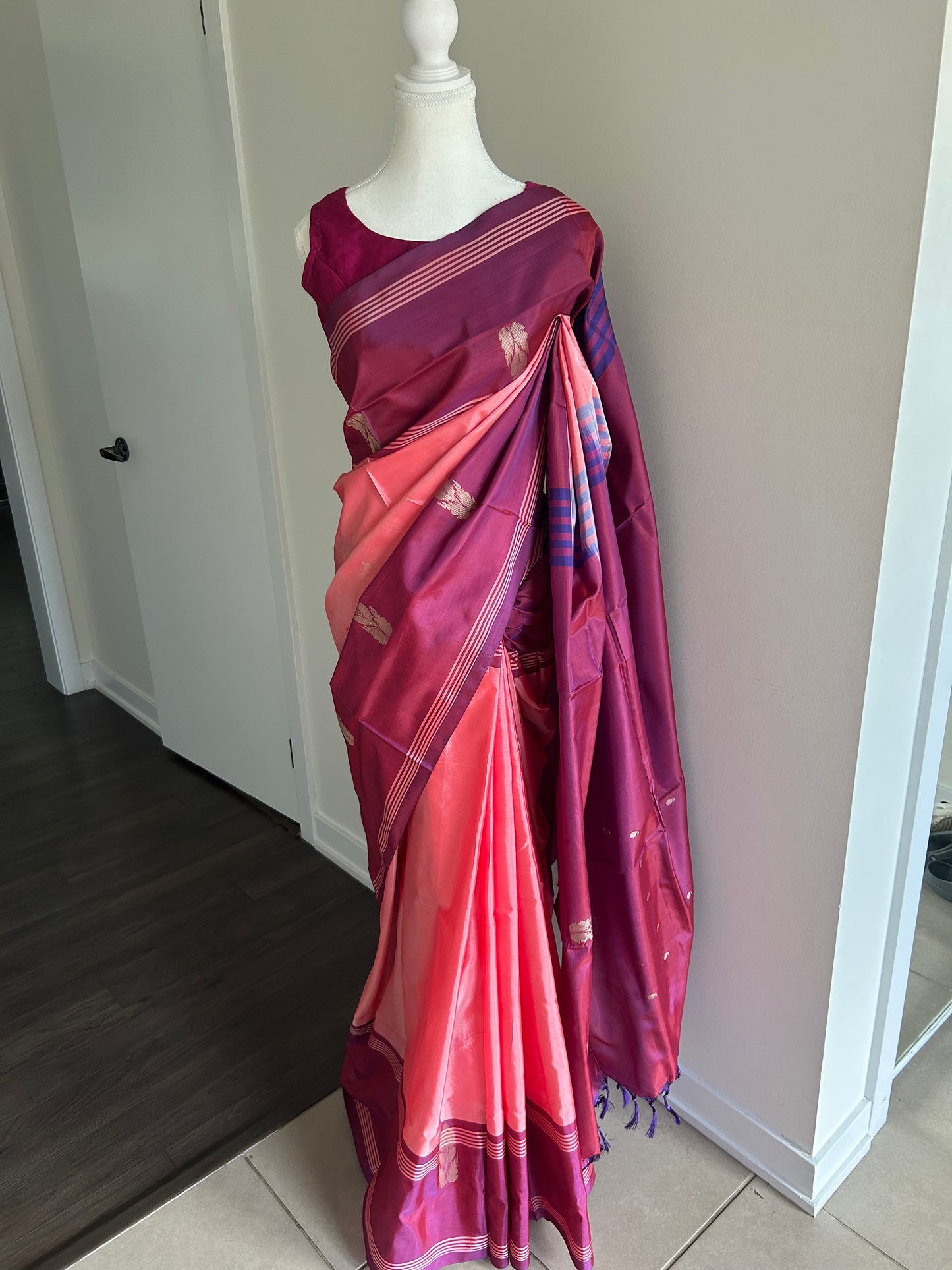 . Vaalai Pattu Vegan Silk Handloom Saree Collection – Lightweight Elegance with Traditional Charm