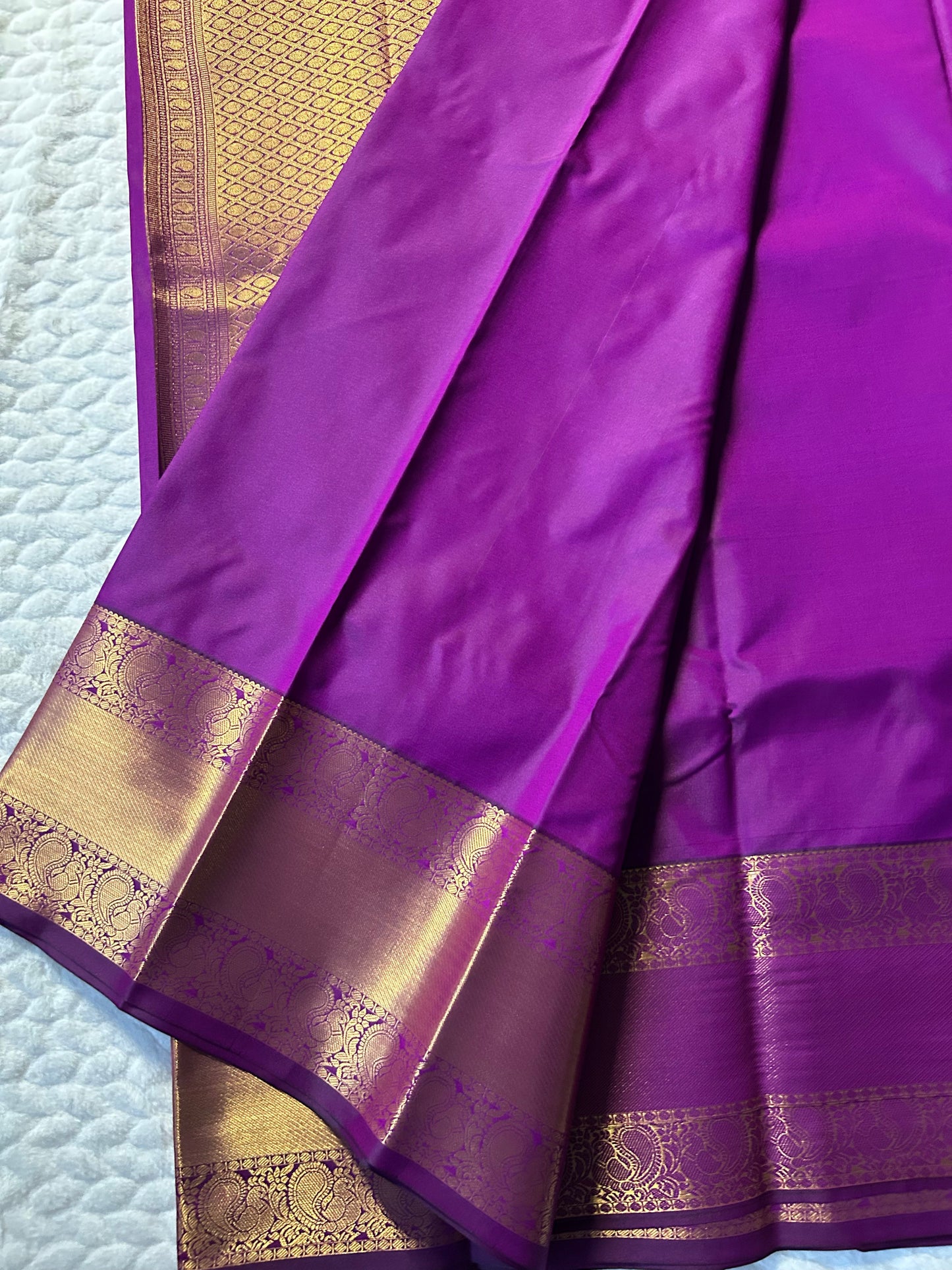 Kanchipuram Premium Semi Silk Saree – Purple