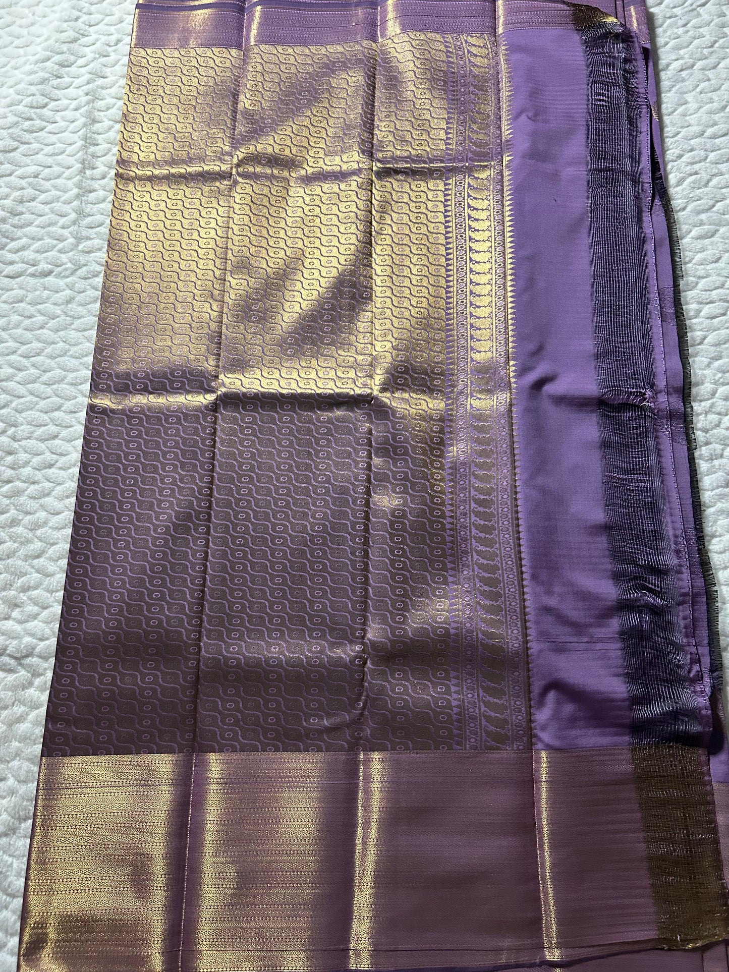 Kanchipuram Premium Semi Silk Saree – Lavender