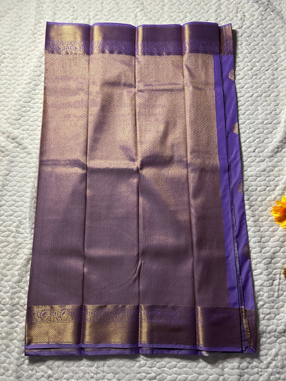 Kanchipuram Premium Semi Silk Saree – Lavender