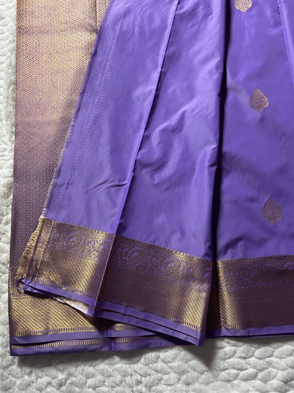 Kanchipuram Premium Semi Silk Saree – Lavender