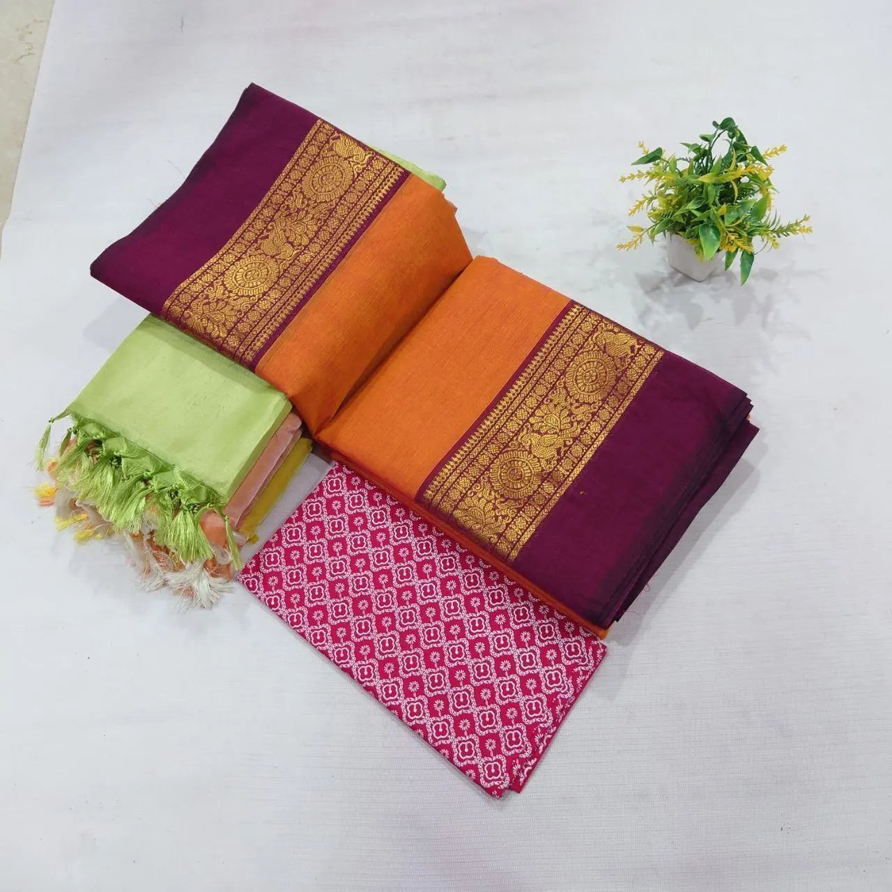 . Pure Chettinad Cotton Saree – Heritage from Tamil Nadu
