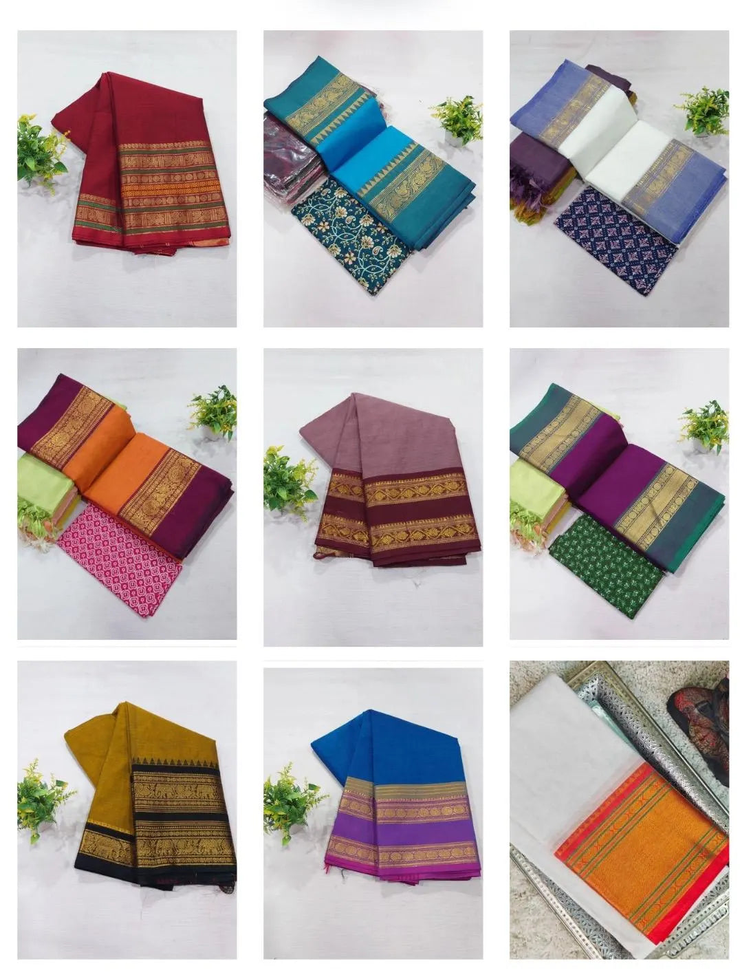 . Pure Chettinad Cotton Saree – Heritage from Tamil Nadu